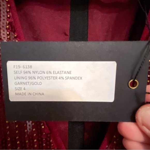 Haney Alessia Sequin Maxi Dress Gown 4 NWT - Picture 14 of 14